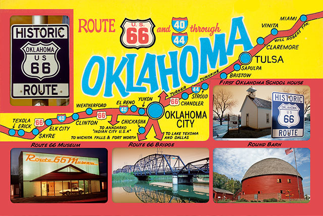 Route 66 Highway Map
