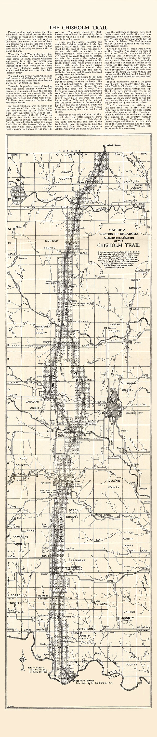 Chisholm Trail Map