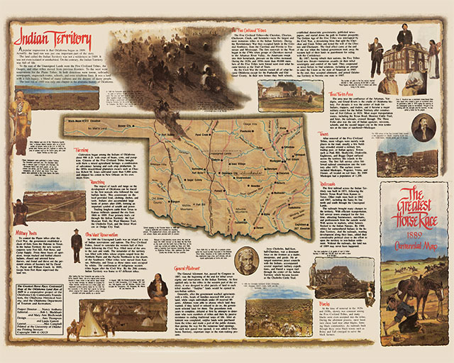 Indian Territory at the time of the 1889 Land Run