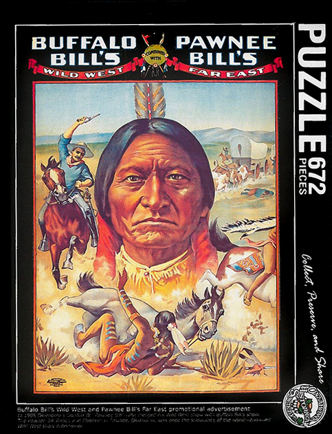 Buffalo Bills Wild West and Pawnee Bills Far East promotional advertisement (672 piece)