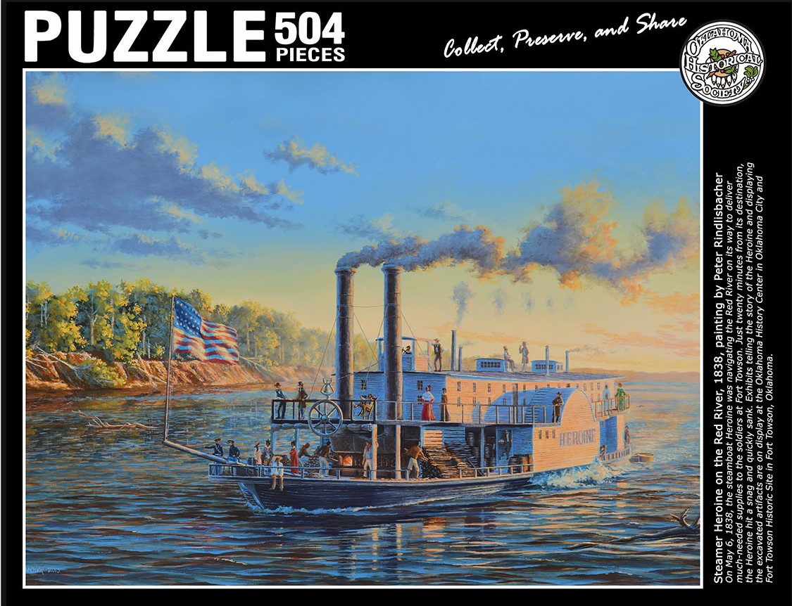 Steamer Heroine on the Red River, 1838 (504 piece)