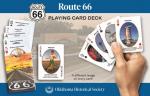 Playing cards featuring historic images of Route 66 in Oklahoma