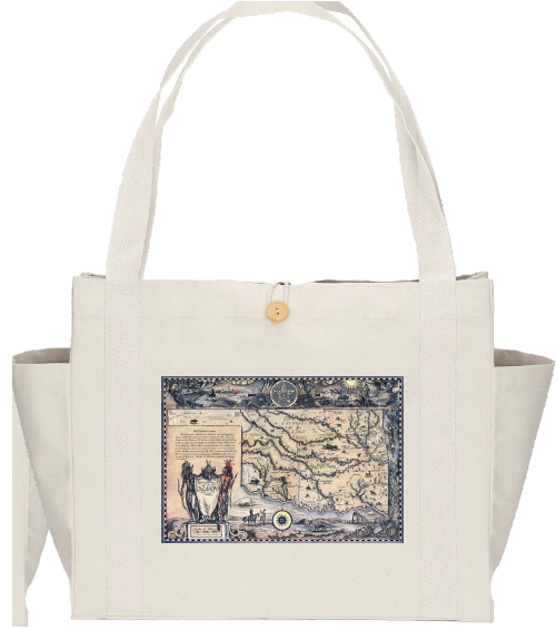 Map of Oklahoma Canvas bag