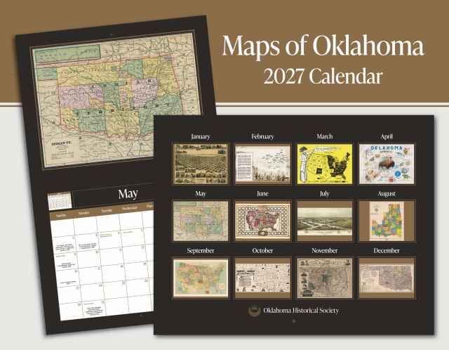 2027 Maps of Oklahoma Calendar