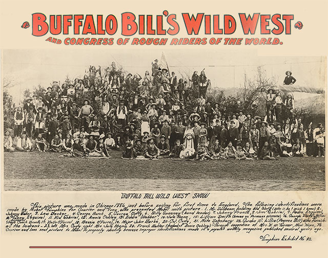 1886 Cast Members For Buffalo Bill's Wild West Show