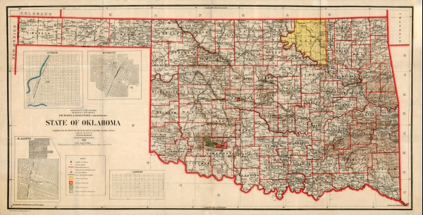 Image result for images of oklahoma map