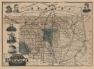 1889 Wiggins' Map of Oklahoma Territory